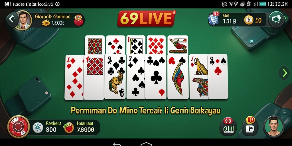 Screenshot gameplay Domino yang seru dan interaktif di 69LIVE.