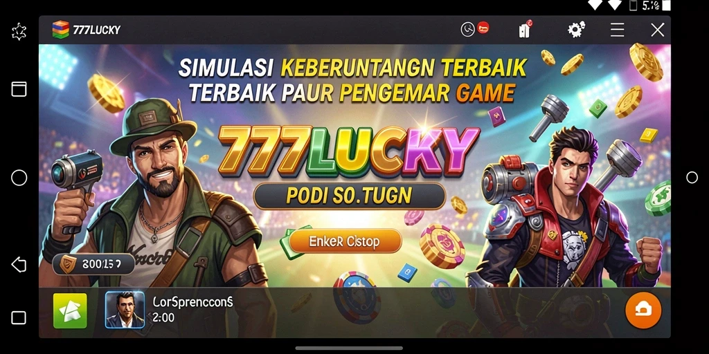 Tampilan gameplay menarik dengan simulasi keberuntungan