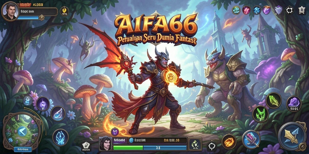 Tangkapan layar AIFA66 menampilkan pemain menjelajahi dunia yang indah.