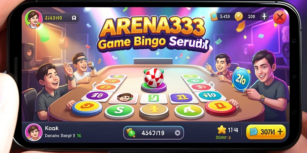 Tampilan menarik dari gameplay Bingo di ARENA333.