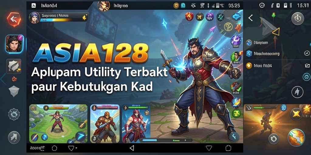 Screenshot utama ASIA128 menampilkan antarmuka aplikasi utility yang intuitif.