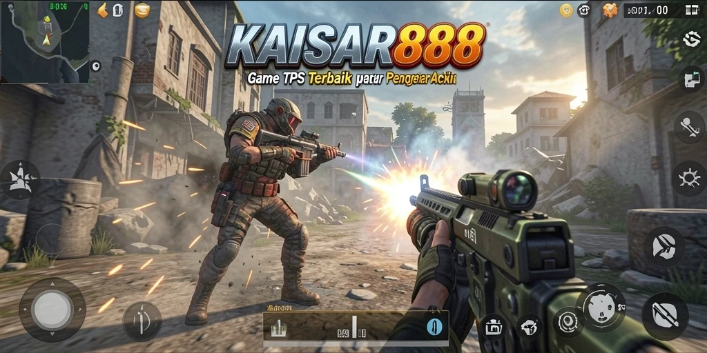 Gameplay seru KAISAR888 dalam pertempuran TPS yang mendebarkan.