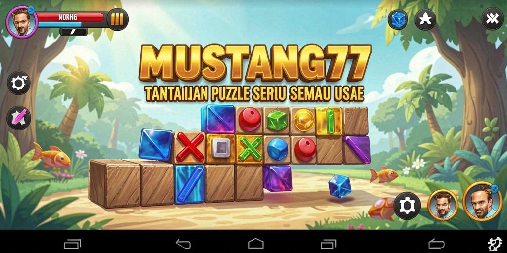 Tampilan gameplay seru dan menantang dari MUSTANG77.