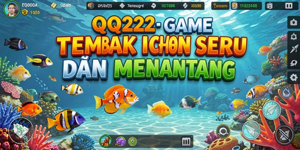 Gameplay seru Tembak Ikan di QQ222 dengan grafik menarik.