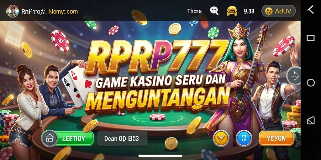 Tampilan gameplay yang menarik dari RPRP777 dalam suasana Kasino