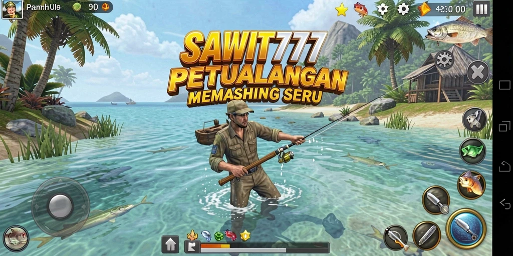 Gameplay fishing yang seru dan grafis menawan di SAWIT777.