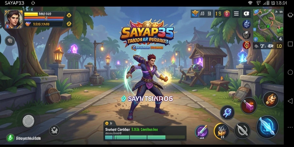 Tampilan screenshot menunjukkan aksi strategi seru dalam permainan SAYAP33.