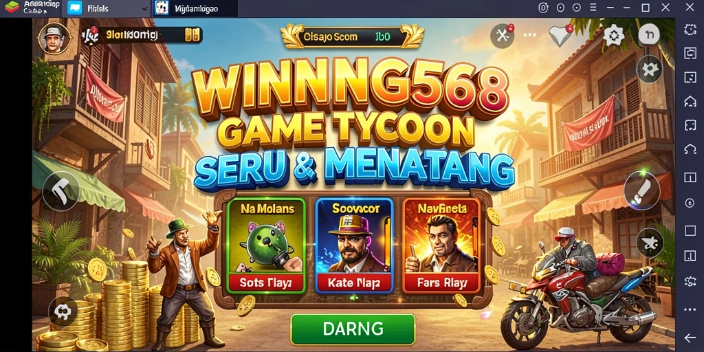 Tampilan gameplay Tycoon yang mengasyikkan dan mendetail.