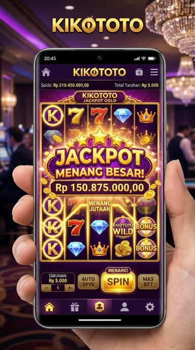 Tampilan utama aplikasi kikototo yang ramah pengguna.